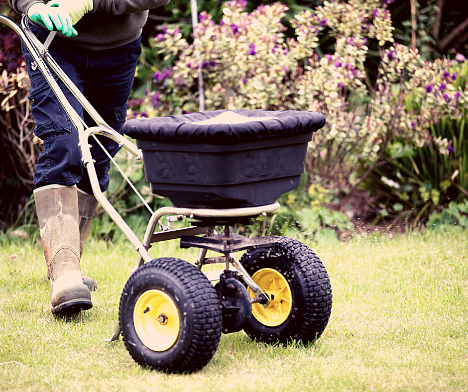 fertilizer and spreader